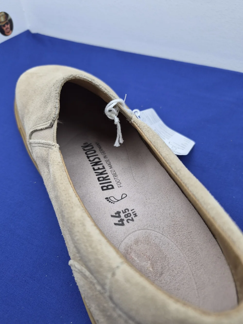 Birkenstock NWT SIZE 11 Oswego Suede Leather Slip-on sneaker streetwear neutral - Picture 12 of 13